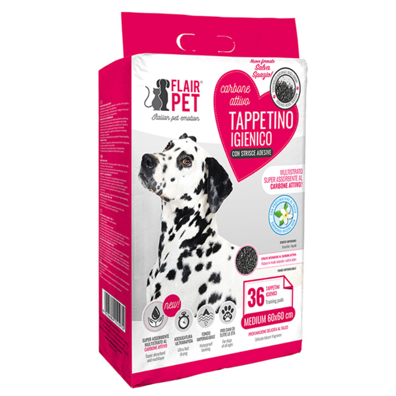 Flairpet Activated Carbon pads Talc Scent