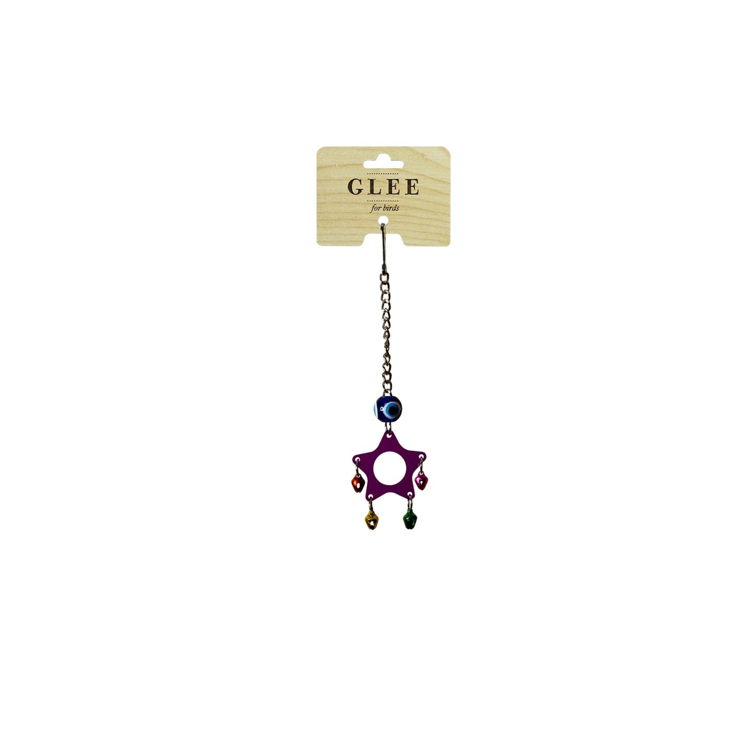 GLEE Hanging Bird Toy Stars With Bells