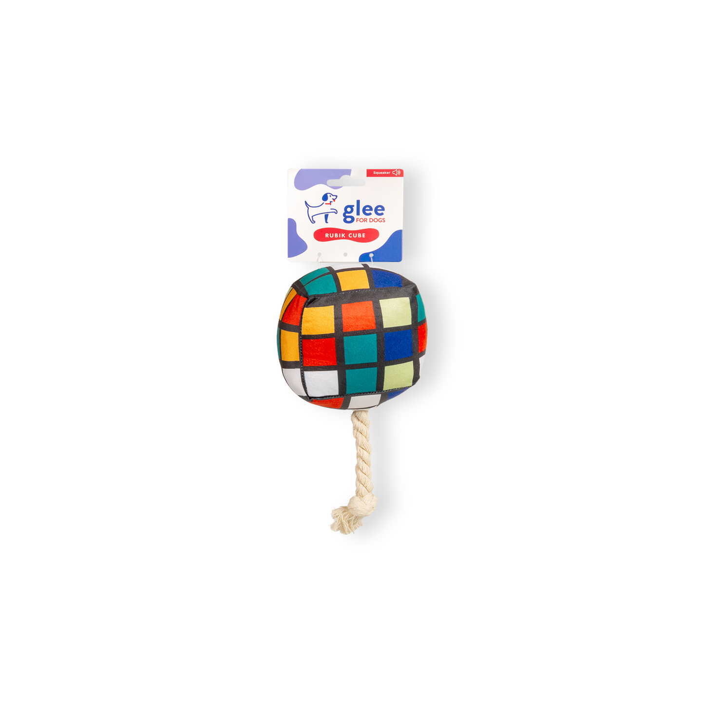 Glee Dog Toy Rubik Cube Squeaky