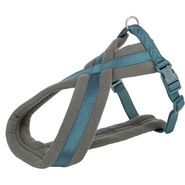 Trixie Premium touring harness, M: 45–80 cm/25 mm, petrol