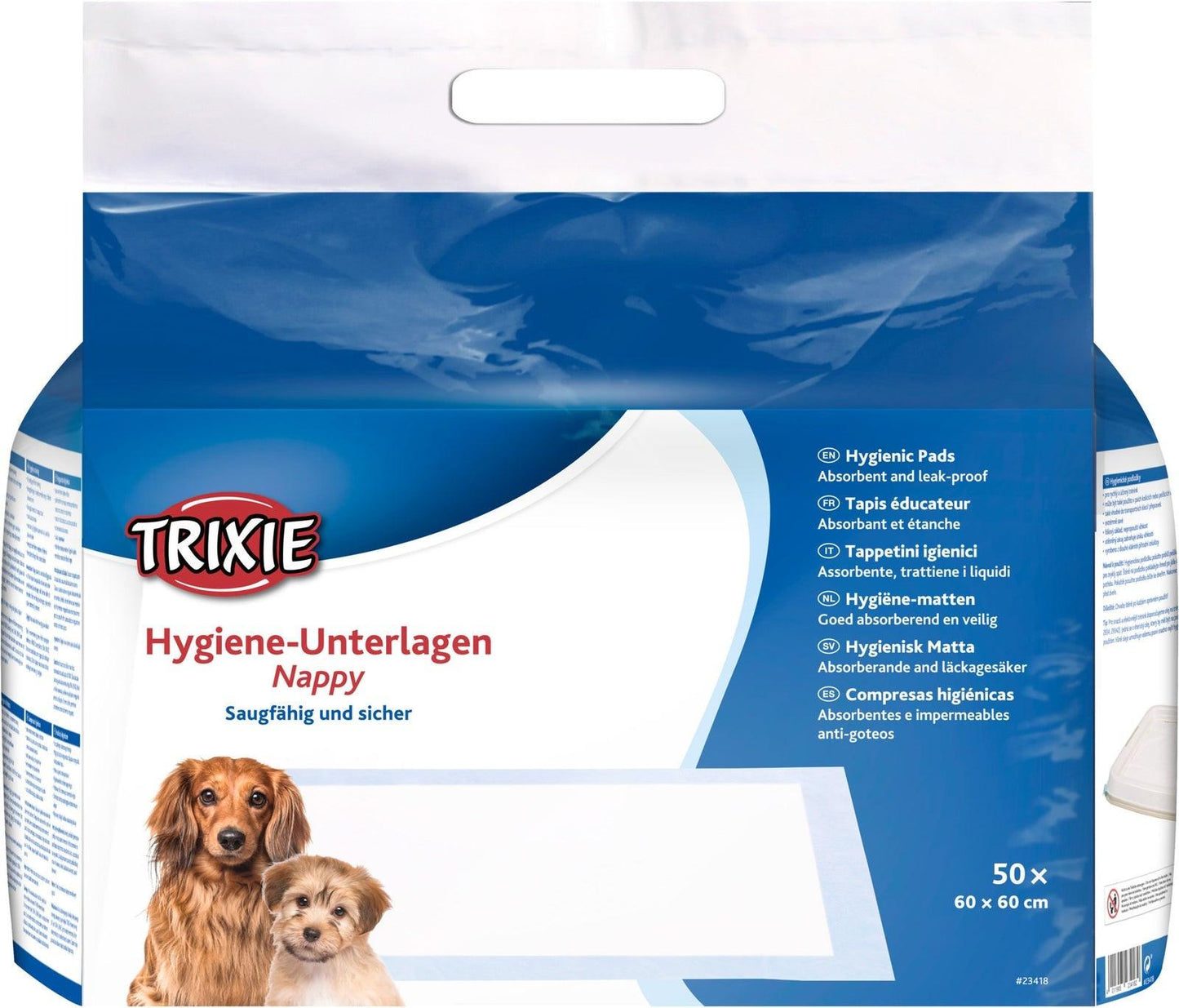 Trixie Nappy hygiene pad, 60 x 60 cm, 50 pcs..