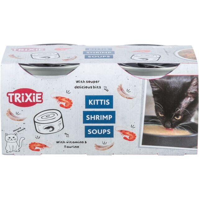 Trixie Soup with chicken & shrimp, 4 x 80 g.
