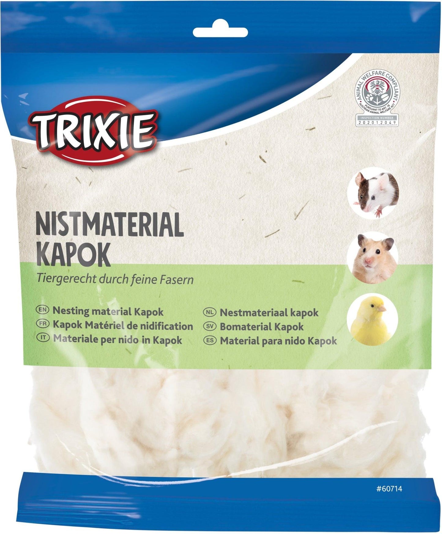 Trixie Nesting material, kapok, 100 g, cream.