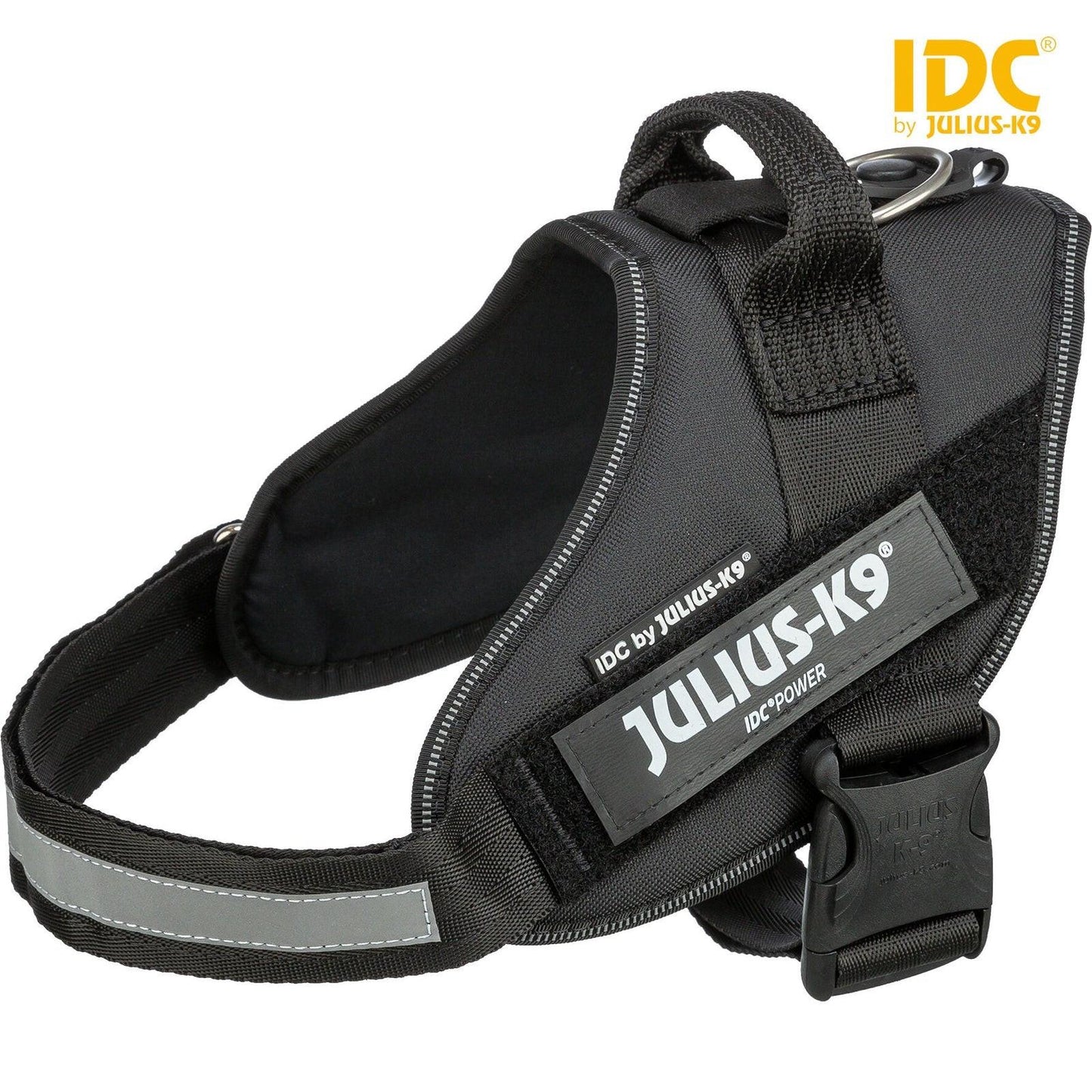 Trixie Julius-K9 IDC Powerharness, 0/M-L: 58-76 cm/40 mm, black.