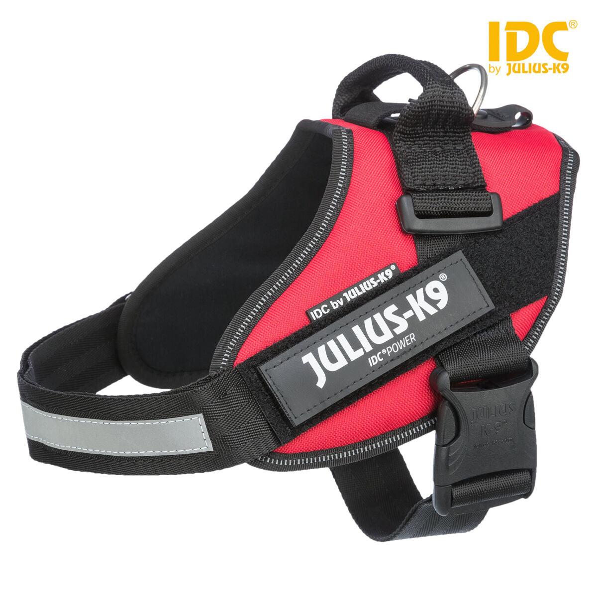 Trixie Julius-K9 IDC Powerharness, 1/L: 63-85 cm/50 mm, red.