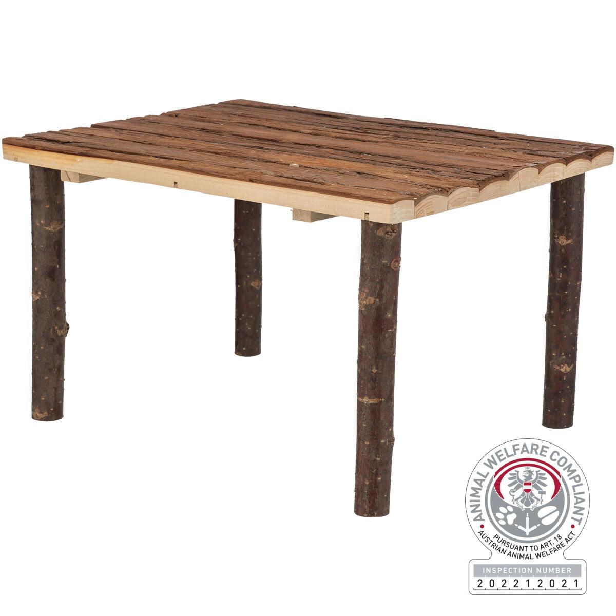 Trixie Shelter/platform, rabbits, bark wood, 45 x 27 x 35 cm.