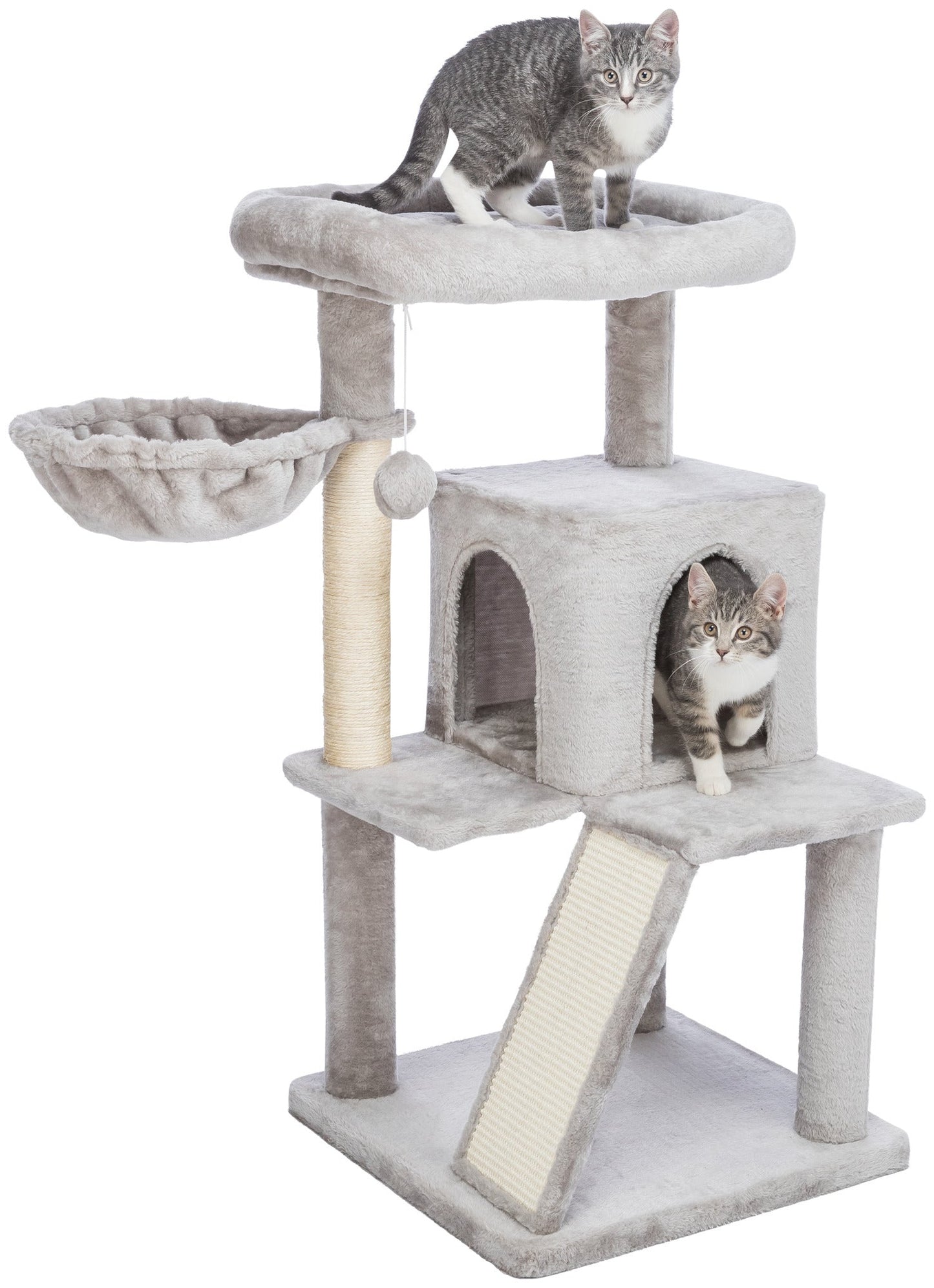 Trixie Junior Pepito scratching post, 98 cm, grey