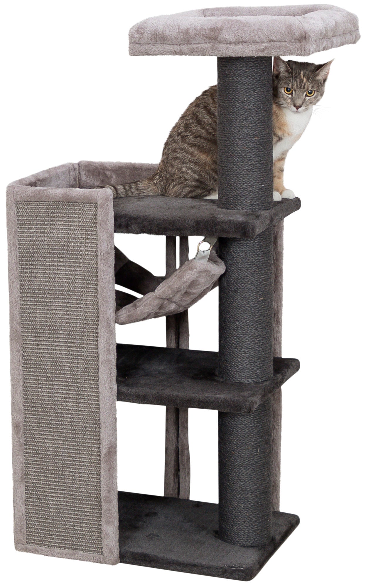 Trixie Arianna Cat Tree, 52 Ç? 112 Ç? 40 cm, grey – 250 g