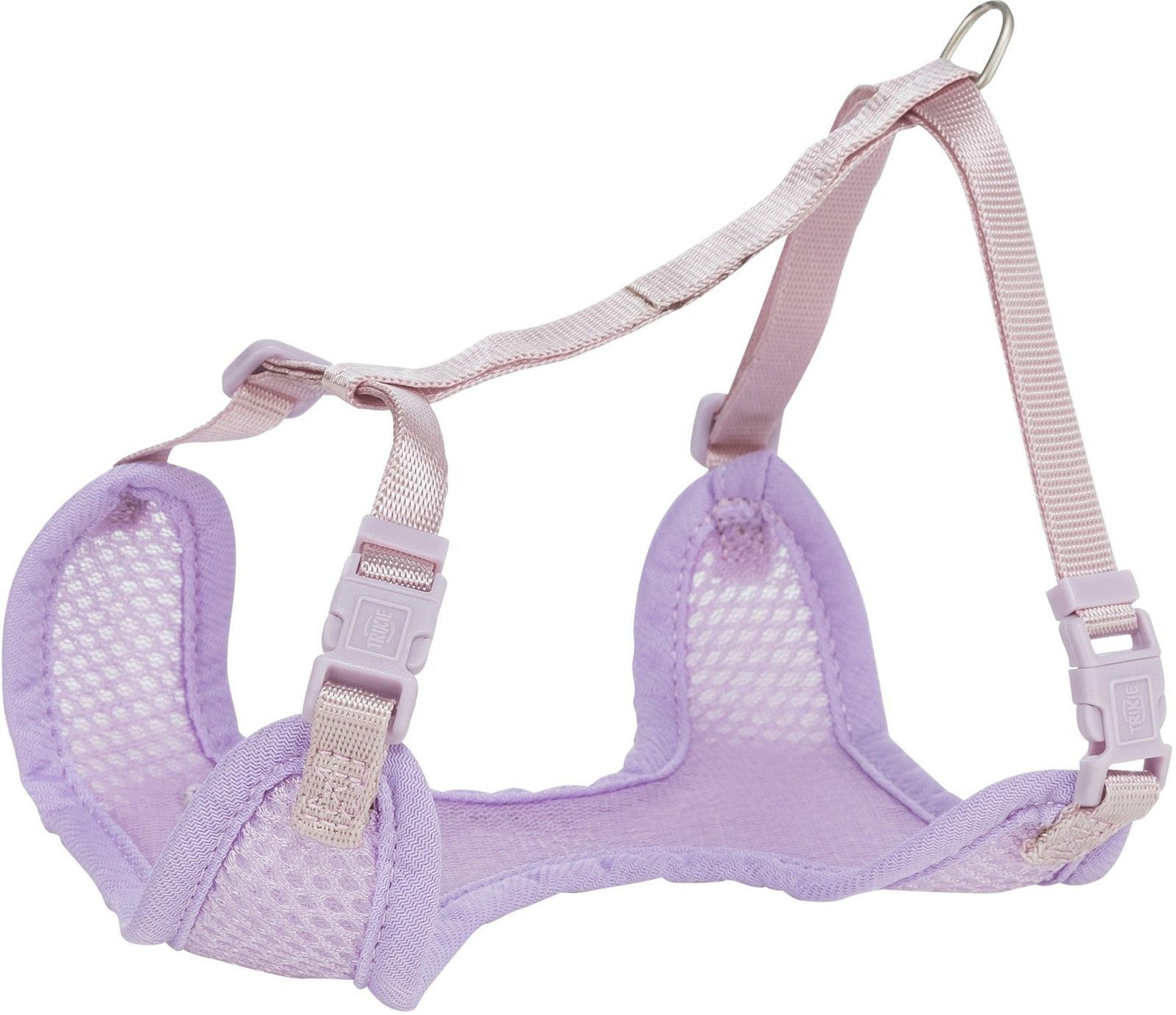 Trixie Junior puppy soft harness with leash, L: 3650 cm/10 mm, 2.00 m, light lilac.