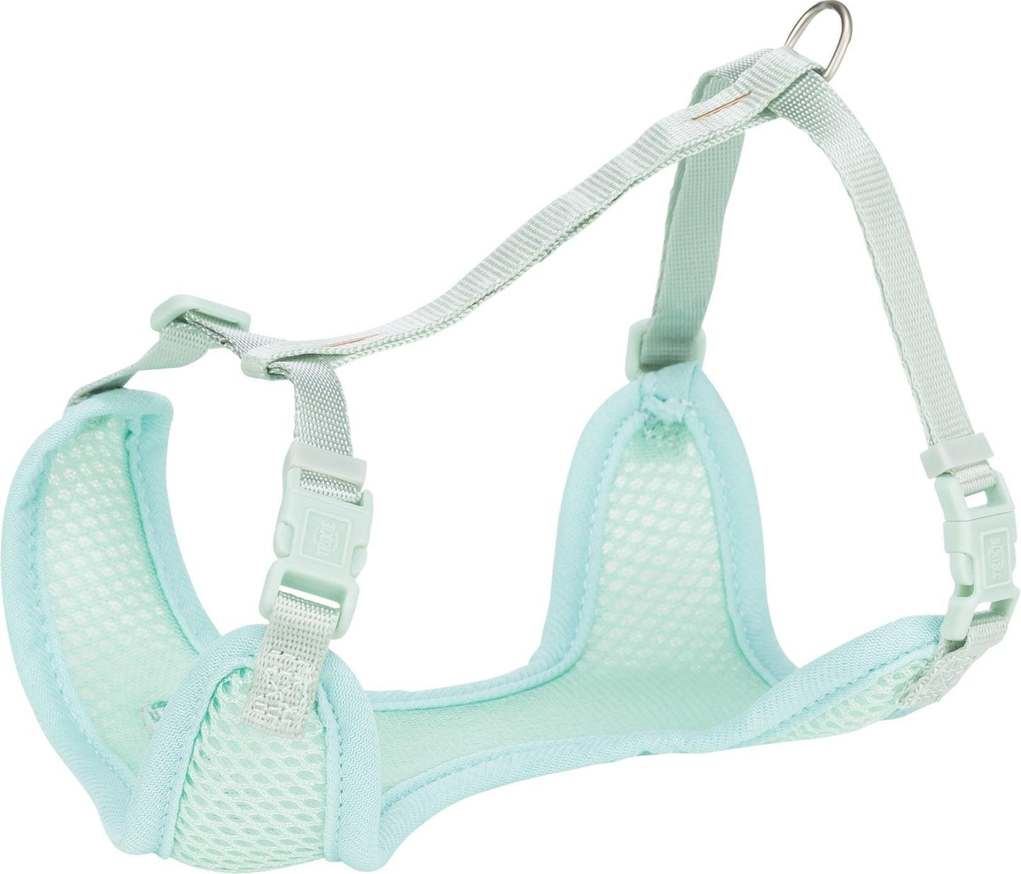 Trixie Junior puppy soft harness with leash, L: 3650 cm/10 mm, 2.00 m, mint.