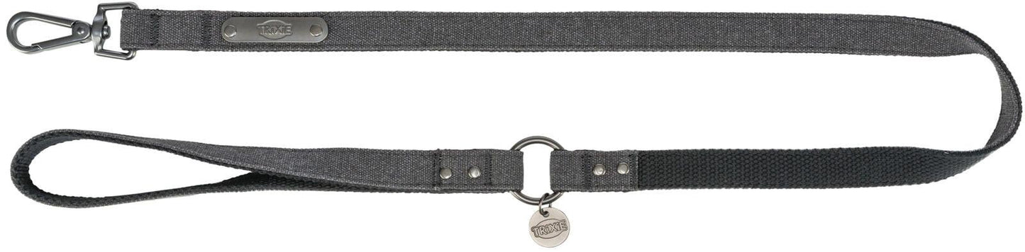 Trixie CityStyle Lead, cotton, M-L: 1.00 m/20 mm, black.