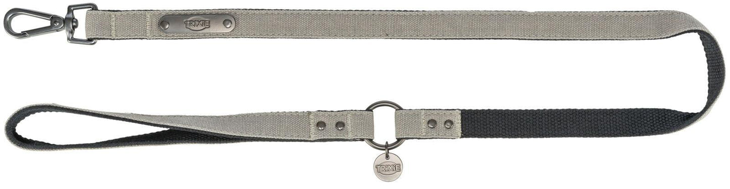 Trixie CityStyle Lead, cotton, S-M: 1.20 m/13 mm, light grey.