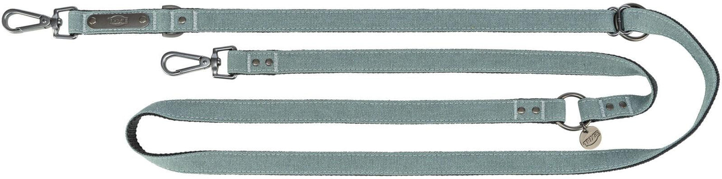 Trixie CityStyle V-Lead, cotton, S-M: 2.00 m/13 mm, sage.