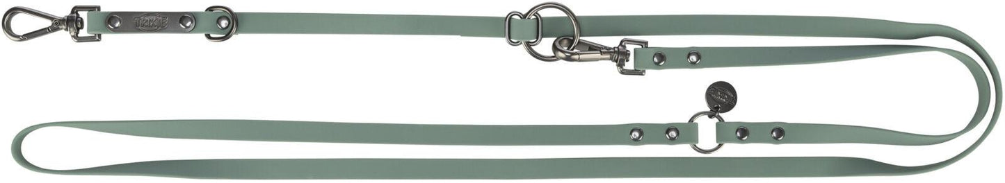 Trixie CityStyle adjustable lead, PVC, S-M: 2.00 m/13 mm, sage.