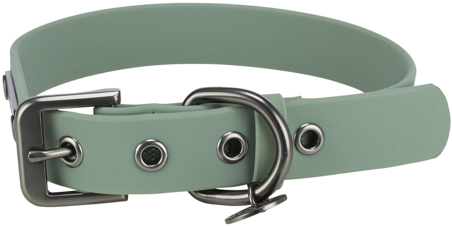 Trixie CityStyle Collar, PVC, XS-S: 25-32 cm/20 mm, sage.