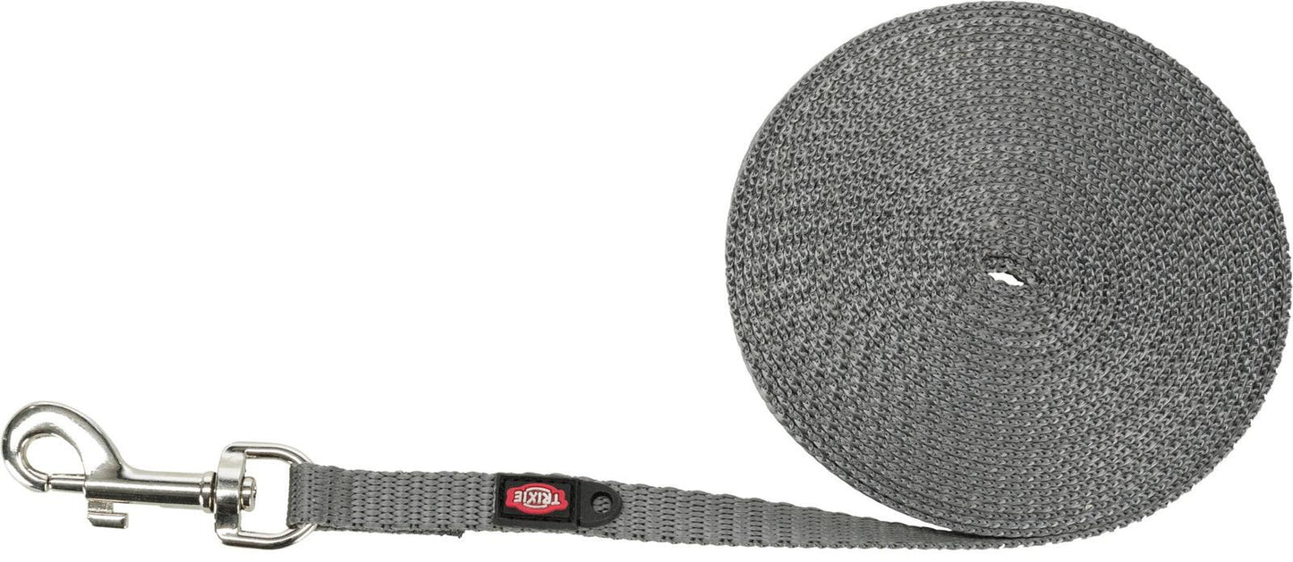Trixie Tracking leash, extra light, XSƒ??S: 5 m/10 mm, graphite.