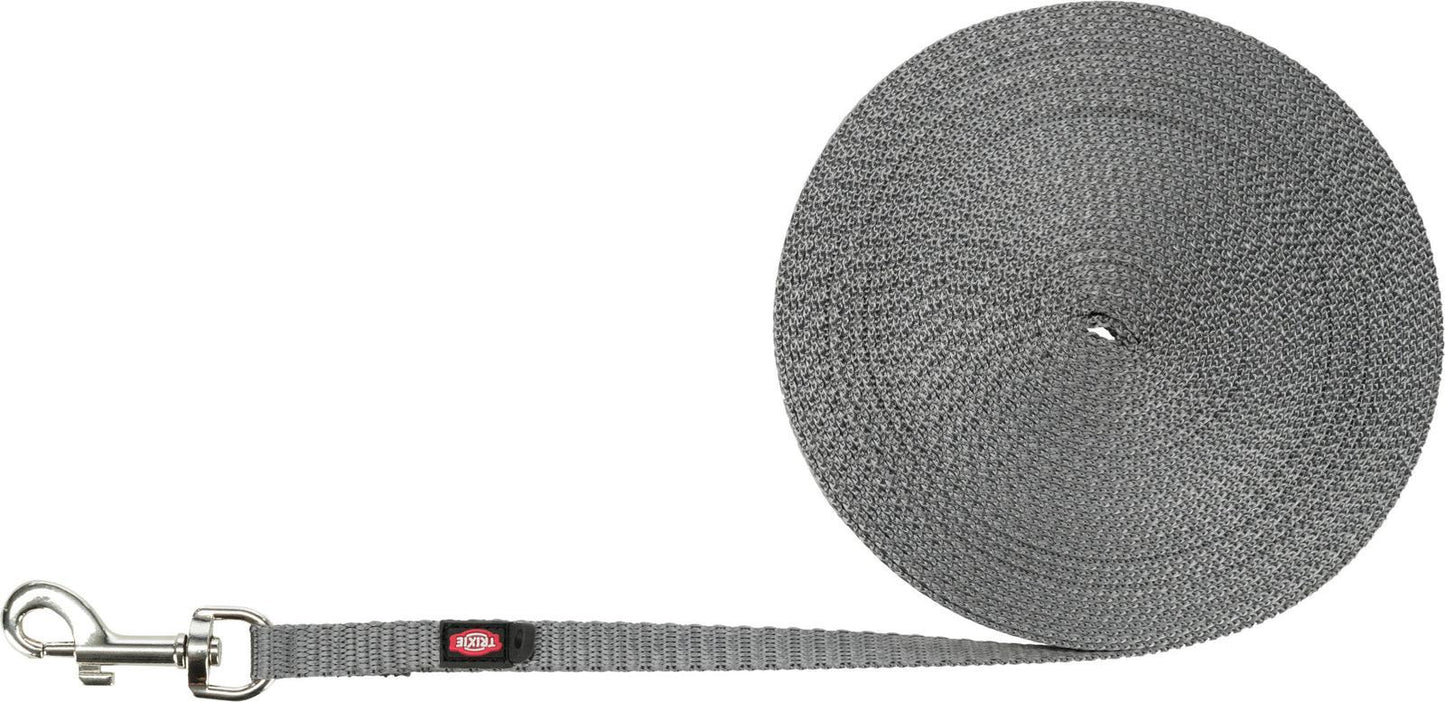 Trixie Tracking leash, extra light, XS-S: 10 m/10 mm, graphite.