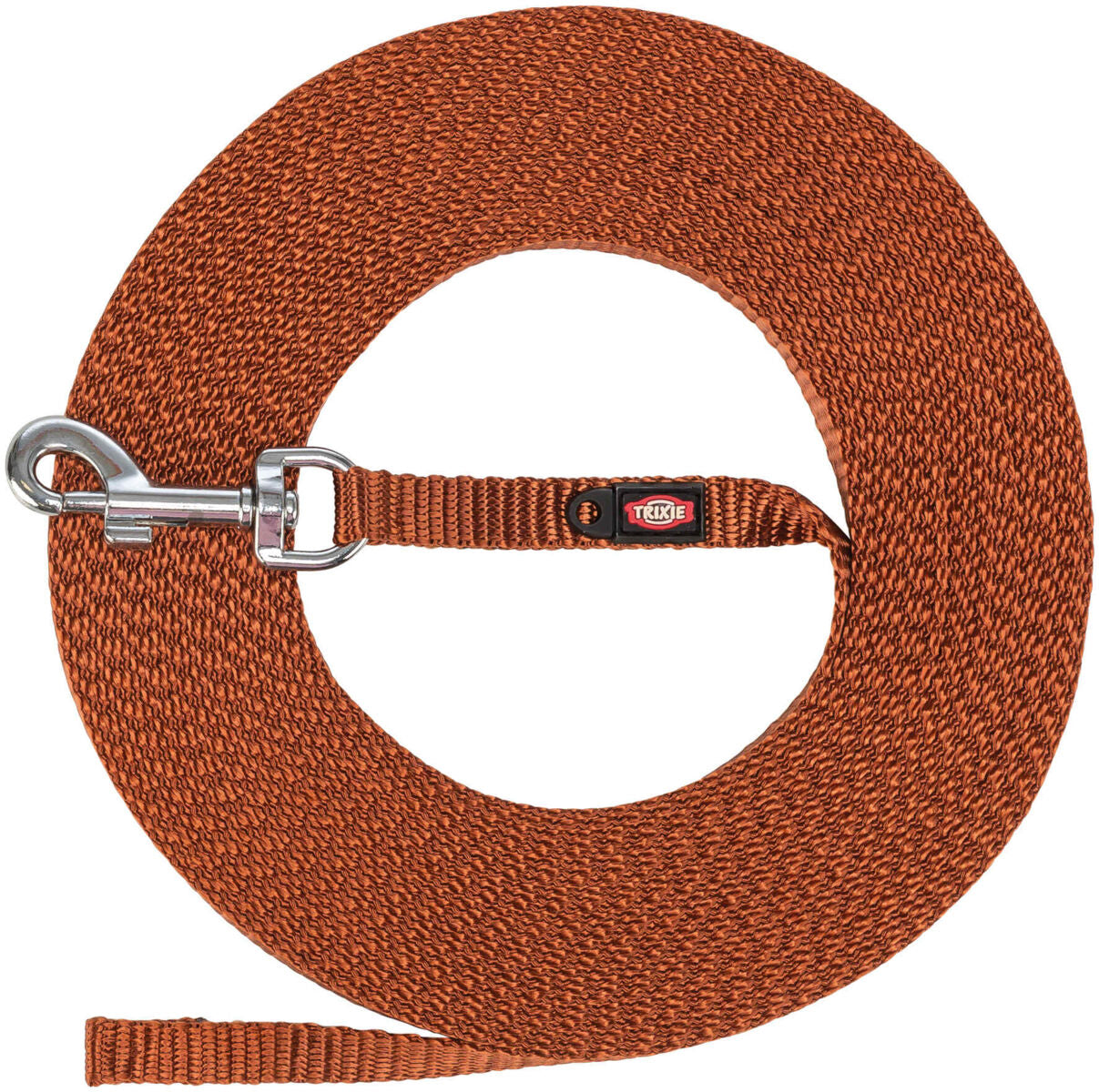 Trixie Tracking lead, extra light, XS–S: 15 m/10 mm, rust