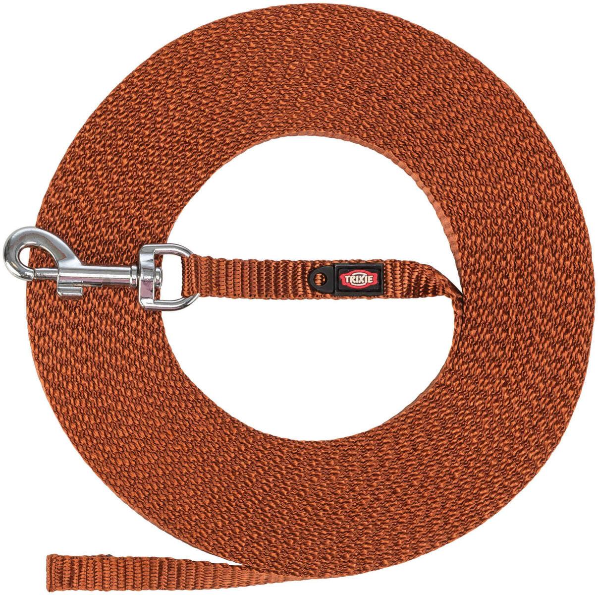 Trixie Tracking lead, extra light, XS-S: 5 m/10 mm, rust.