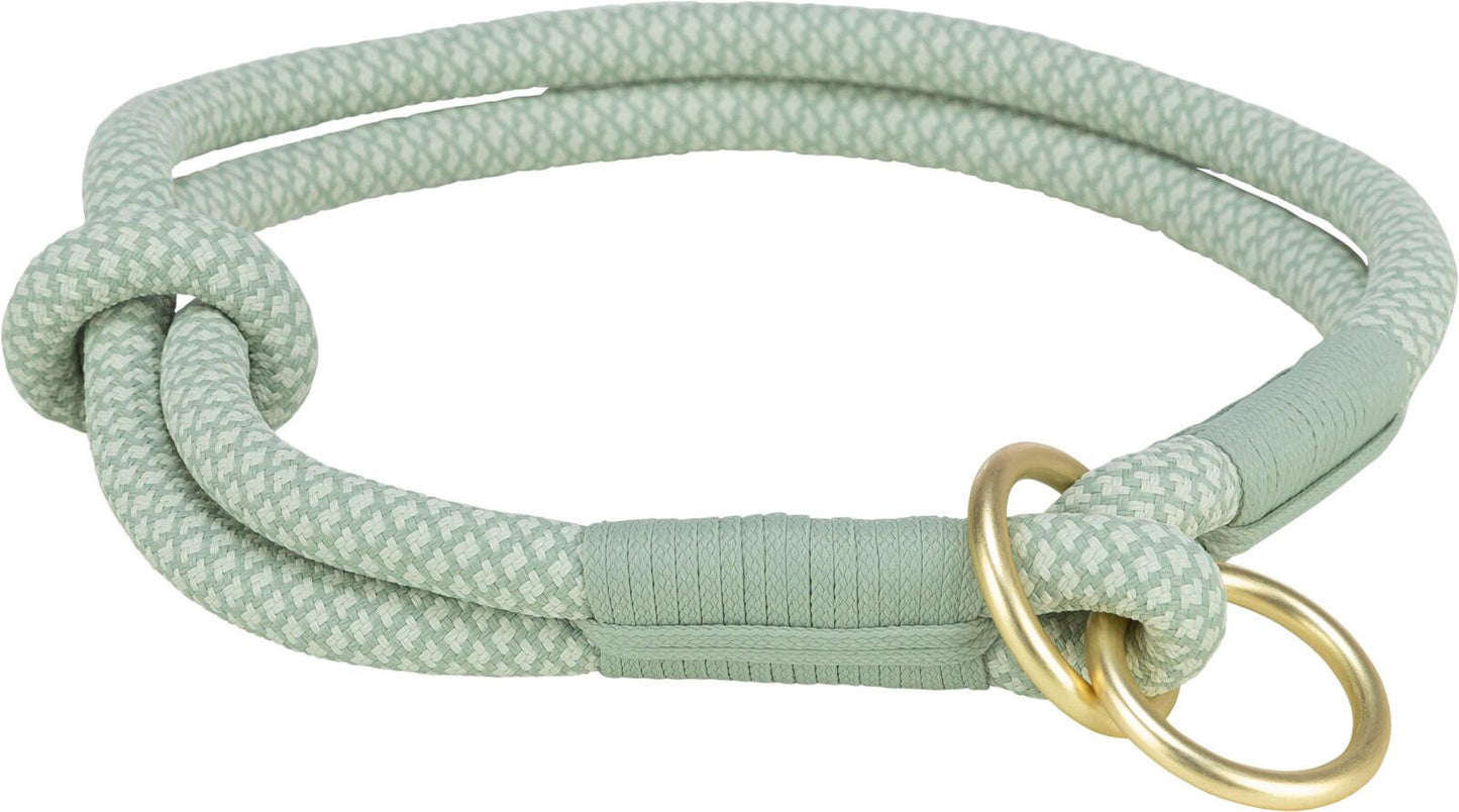 Trixie Soft Rope semi-choke, S-M: 40 cm/x· 10 mm, sage/mint.