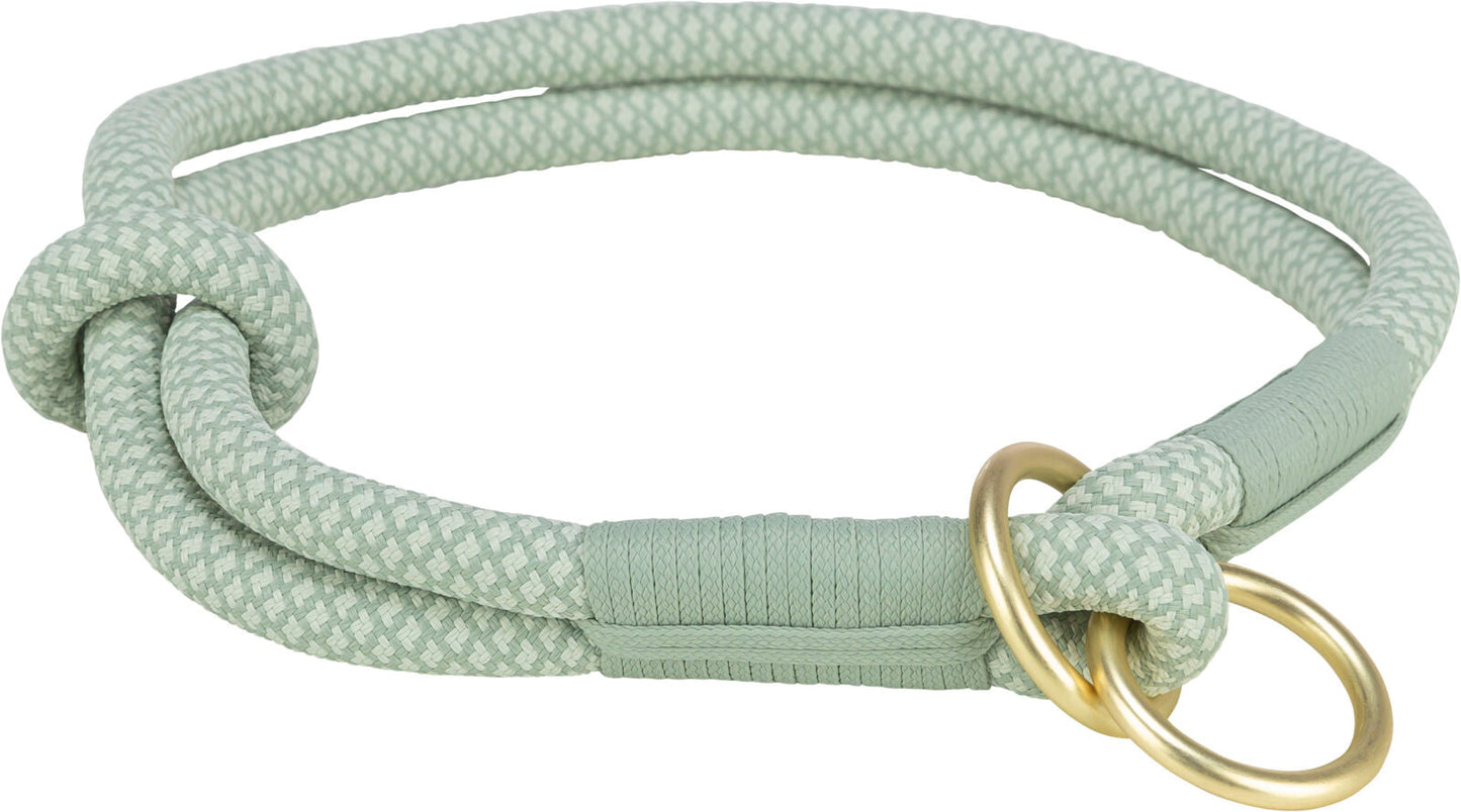 Trixie Soft Rope semi-choke, XSƒ??S: 30 cm/Ç÷ 10 mm, sage/mint