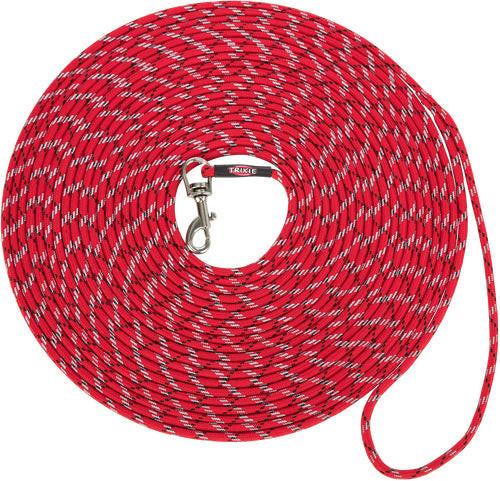 Trixie Junior puppy tracking leash, XXS-XS: 8 m/x· 4 mm, red.