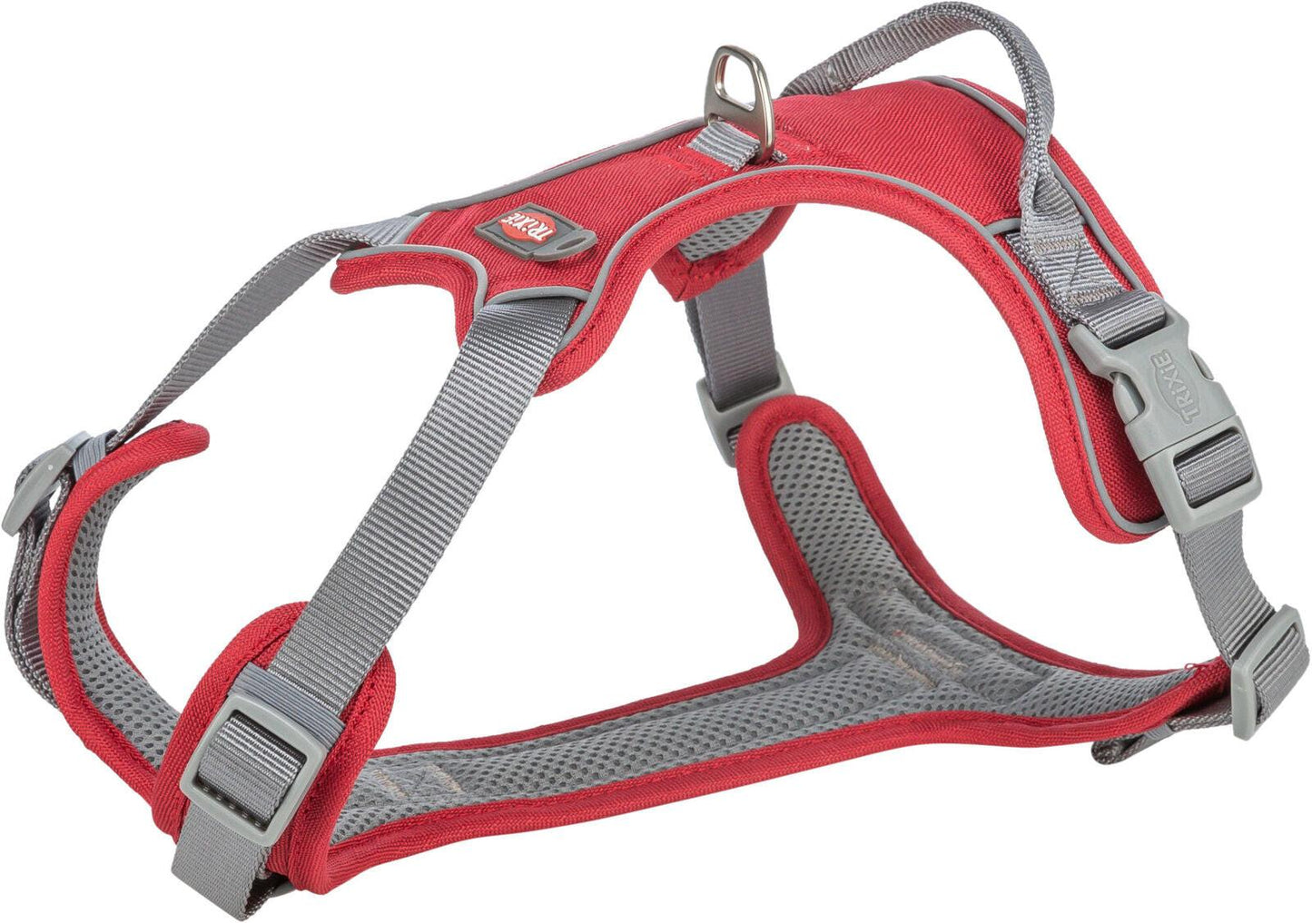 Trixie Premium active harness, L-XL: 74-100 cm/25 mm, red.