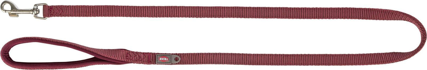 Trixie Premium lead, XS-S: 1.20 m/15 mm, sangria.
