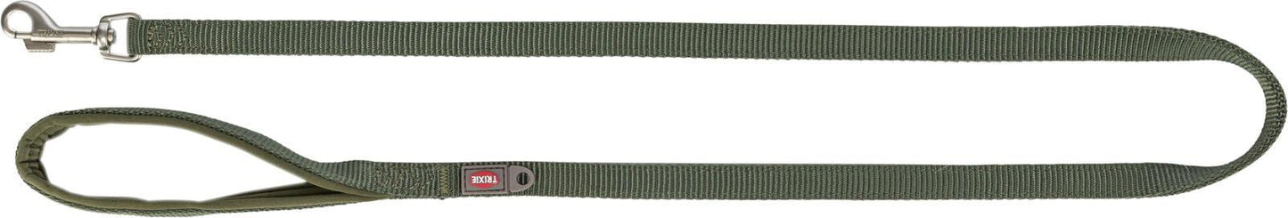 Trixie Premium lead, XS-S: 1.20 m/15 mm, olive green.