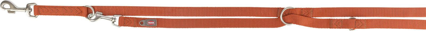 Trixie Premium adjustable lead, L-XL: 2.00 m/25 mm, rust.