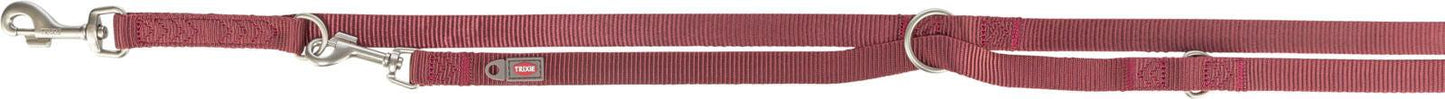 Trixie Premium adjustable lead, XS: 2.00 m/10 mm, sangria.