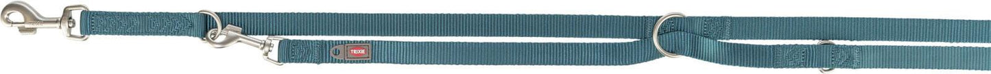Trixie Premium adjustable lead, M-L: 2.00 m/20 mm, petrol.