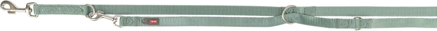 Trixie Premium adjustable lead, XS-S: 2.00 m/15 mm, sage.