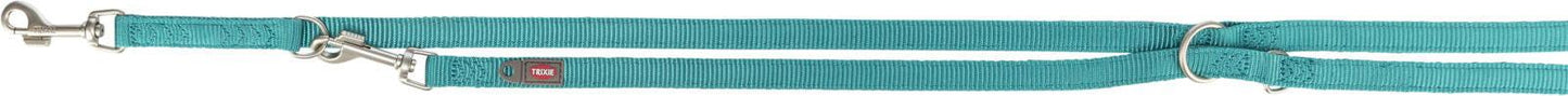 Trixie Premium adjustable lead, double-layered, XS-S: 2.00 m/15 mm, aqua.