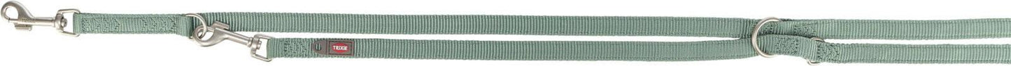 Trixie Premium adjustable lead, double-layered, L-XL: 2.00 m/25 mm, sage.
