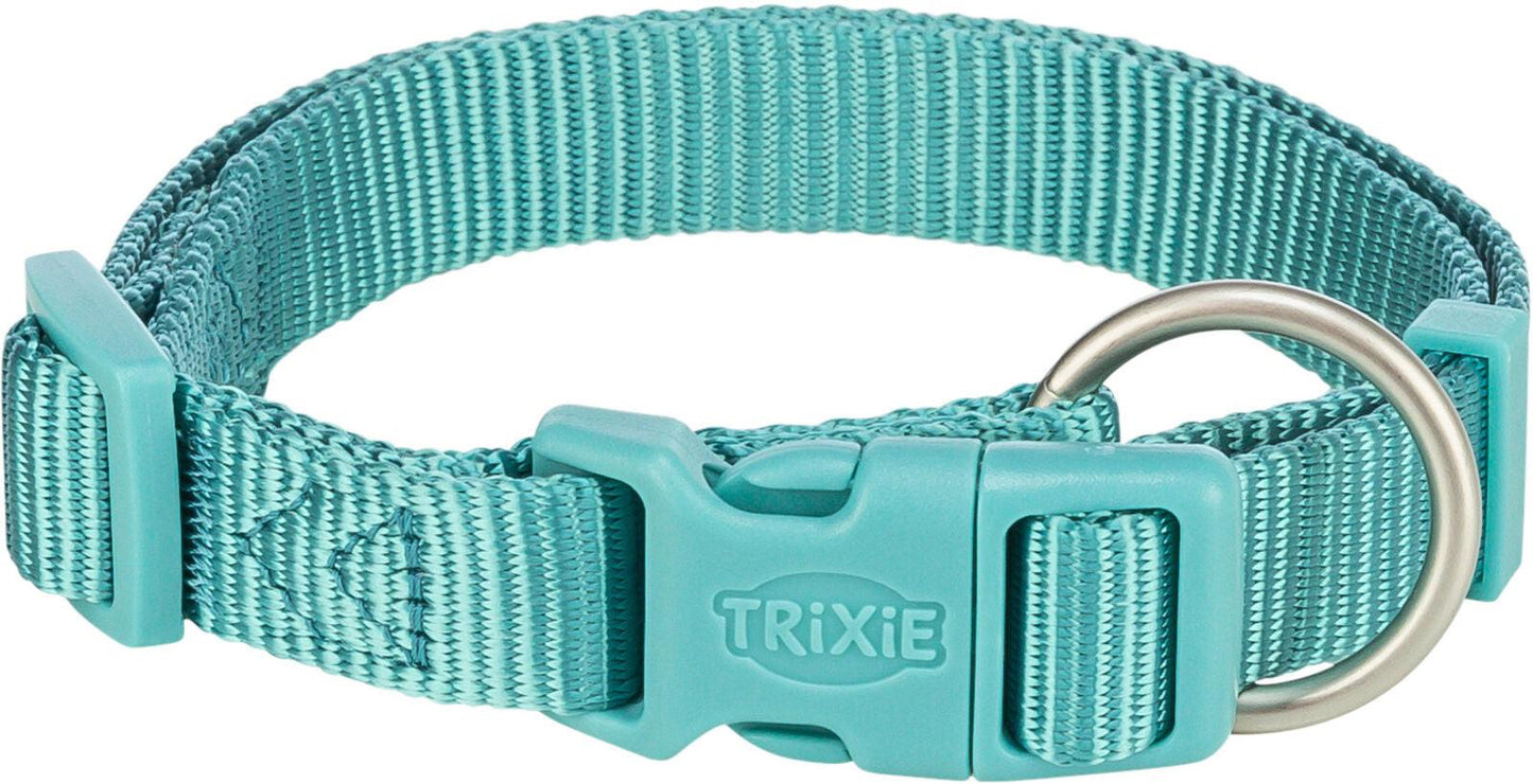 Trixie Premium collar, S: 25-40 cm/15 mm, aqua.