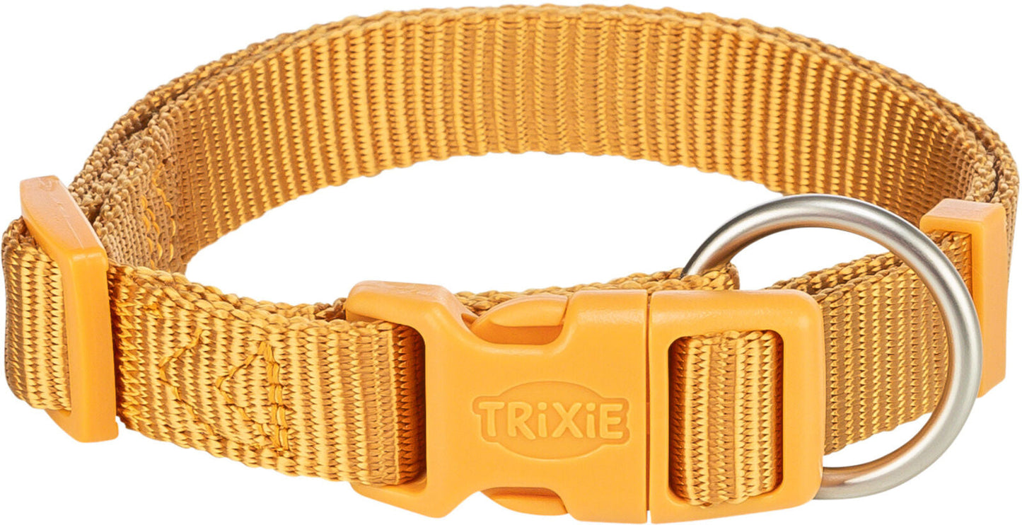Trixie Premium collar, XXS–XS: 15–25 cm/10 mm, curry