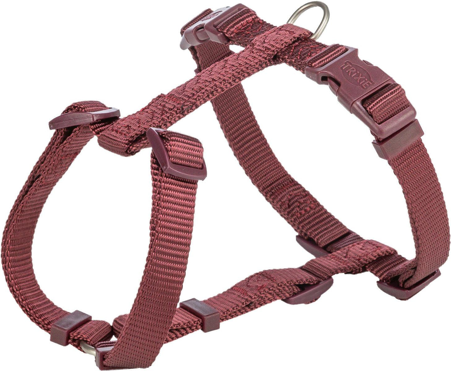 Trixie Premium H-harness, S-M: 42-60 cm/15 mm, sangria.