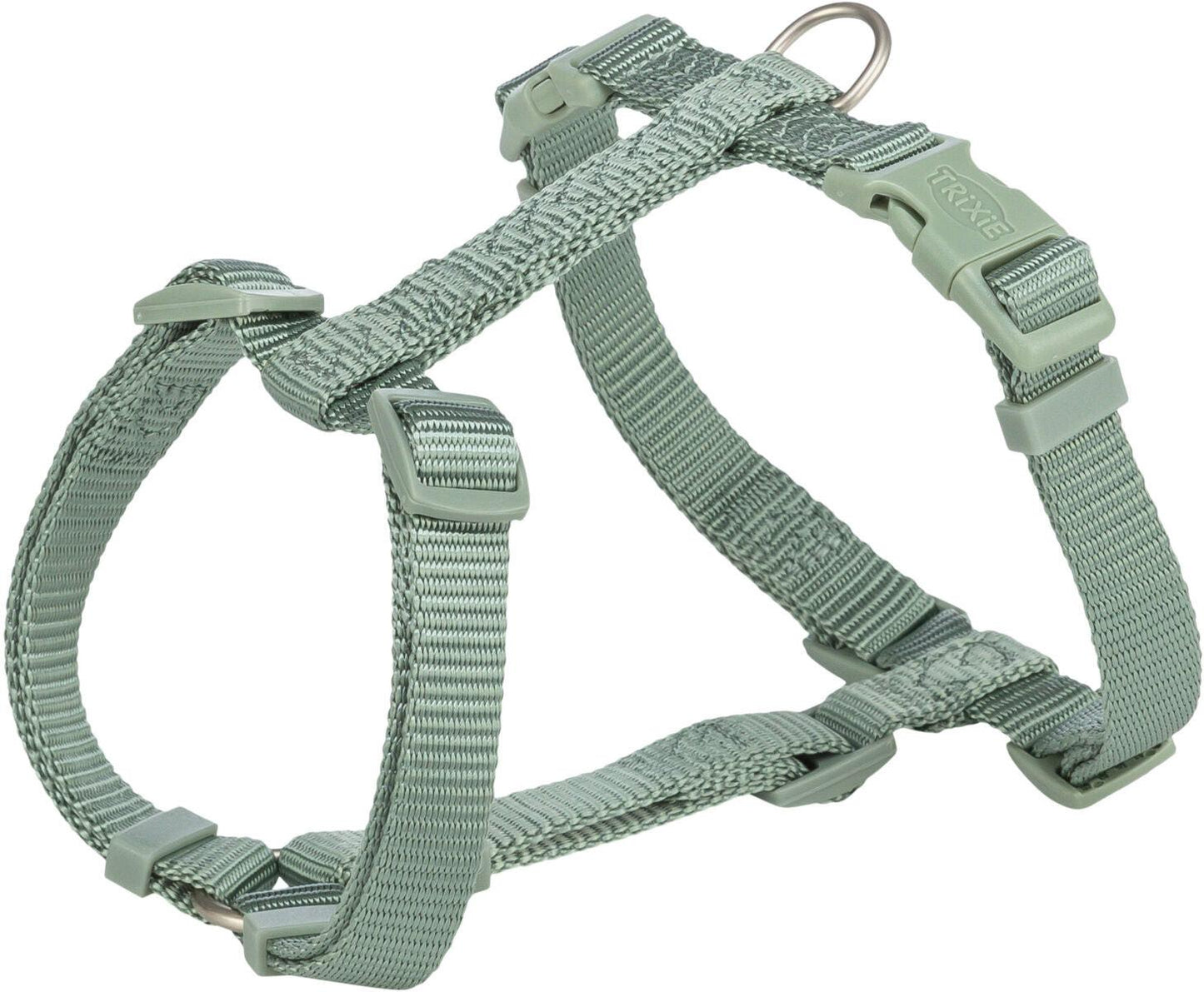 Trixie Premium H-harness, M-L: 52-75 cm/20 mm, sage.