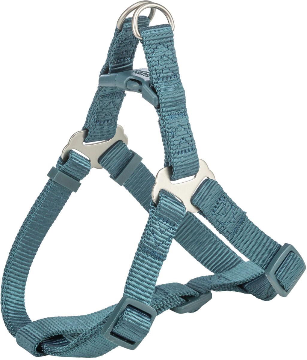 Trixie Premium One Touch harness, XS-S: 30-40 cm/10 mm, petrol.