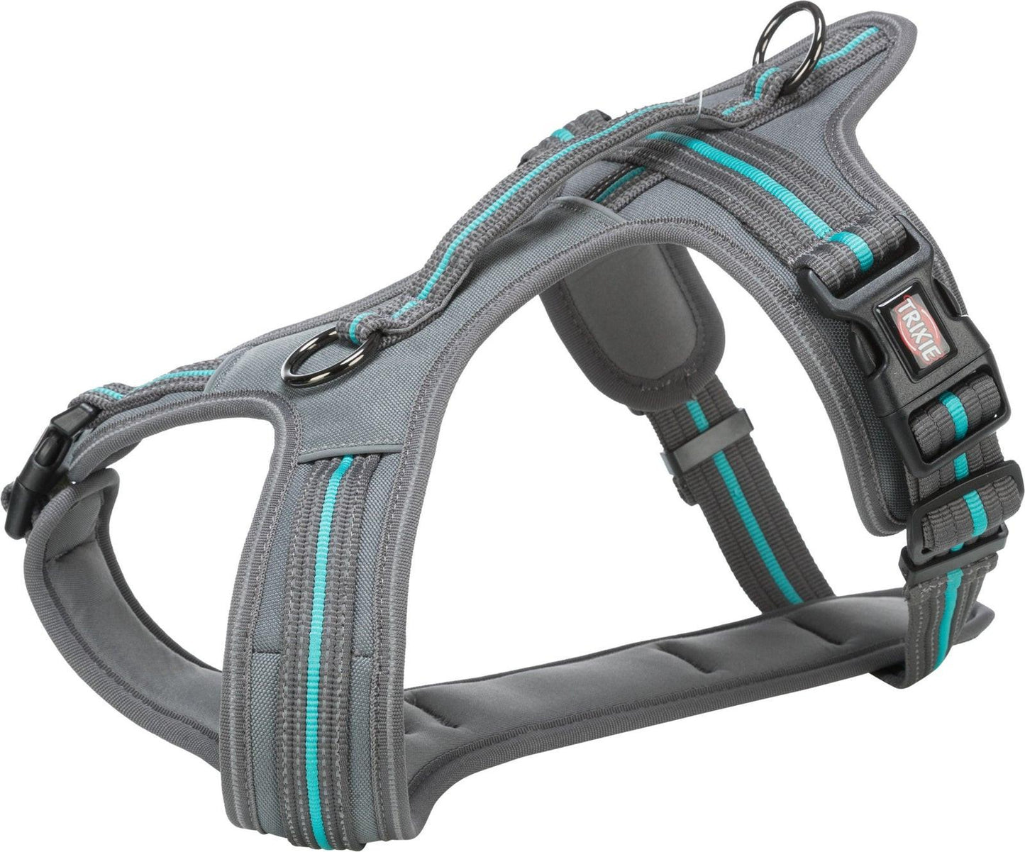 Trixie Fusion touring harness, L-XL: 72-89 cm/30 mm, graphite/ocean.