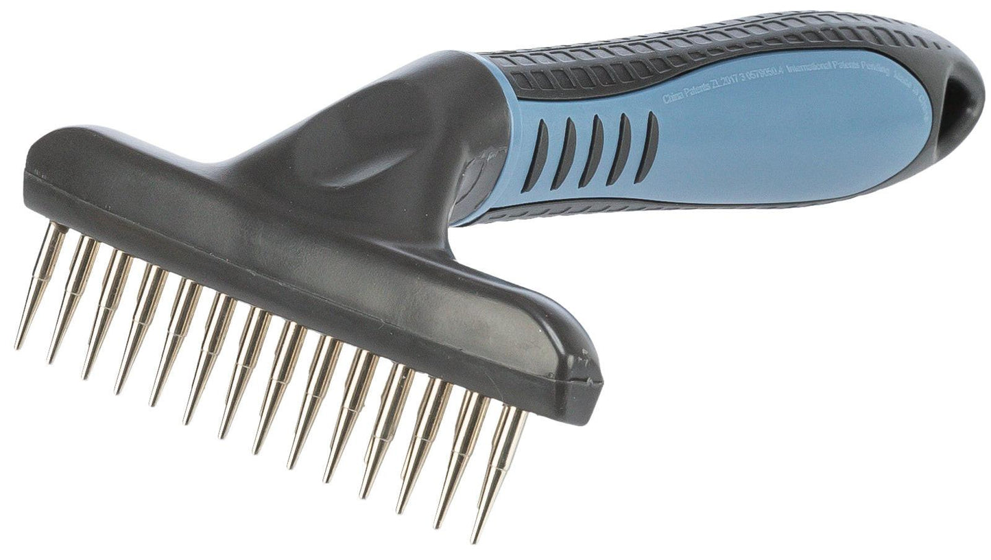 Trixie Metal groomer, long hair, two rows, 10 x 15 cm.
