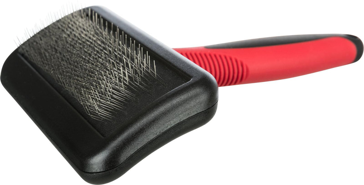 Trixie Soft brush, plastic/metal bristles, 12 x 16 cm.