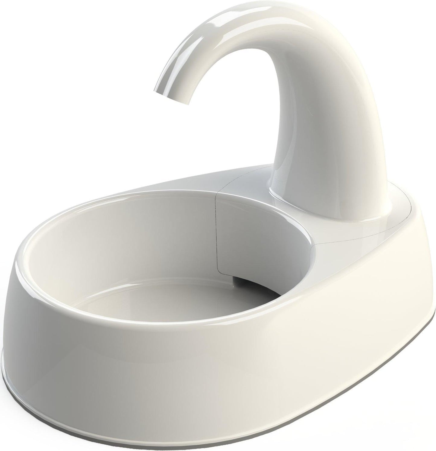 Trixie Curved Stream drinking fountain plastic, 2.5 l/25 X 24.5 X 35 cm, white.