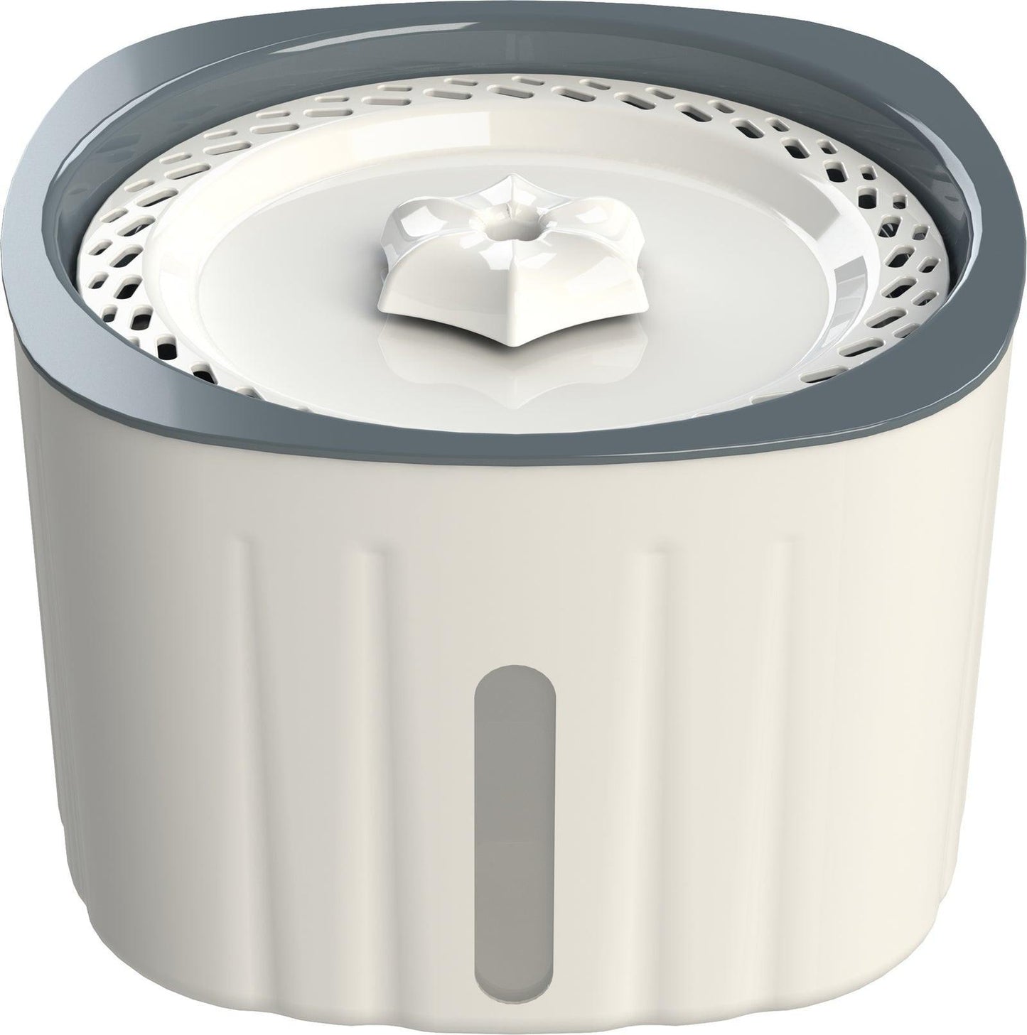 Trixie Flower drinking fountain plastic, 2 l/18.5 X 13 X 18.5 cm, white/grey.