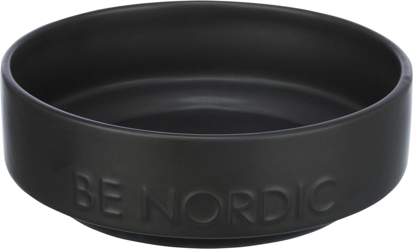 Trixie BE NORDIC bowl, ceramic/rubber, 0.5 l/x· 16 cm, black.