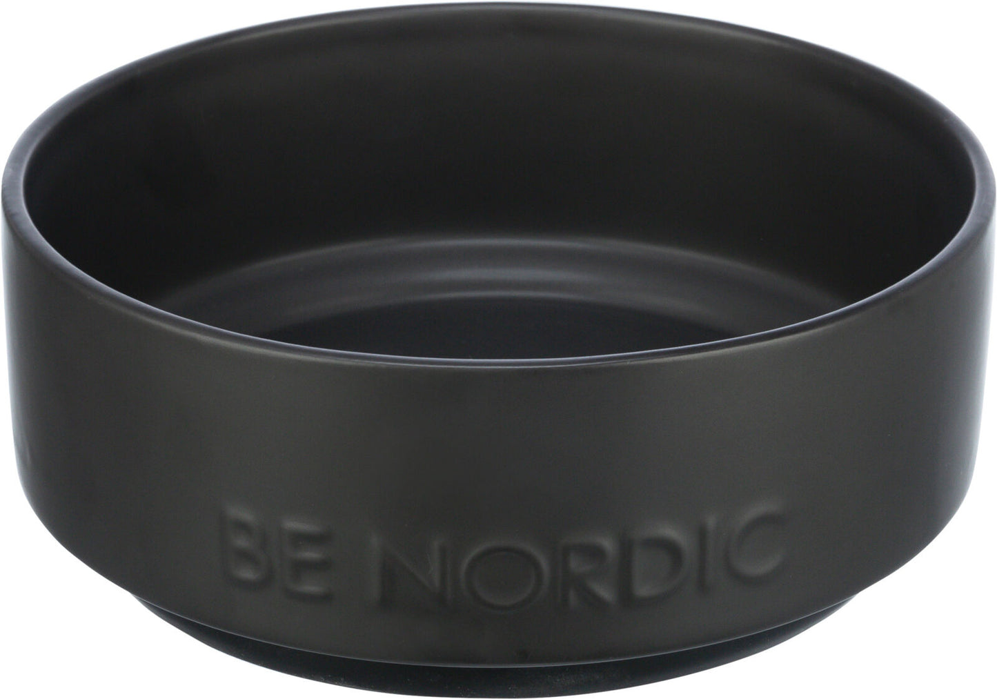 Trixie BE NORDIC bowl, ceramic/rubber, 1.2 l/Ç÷ 18 cm, black
