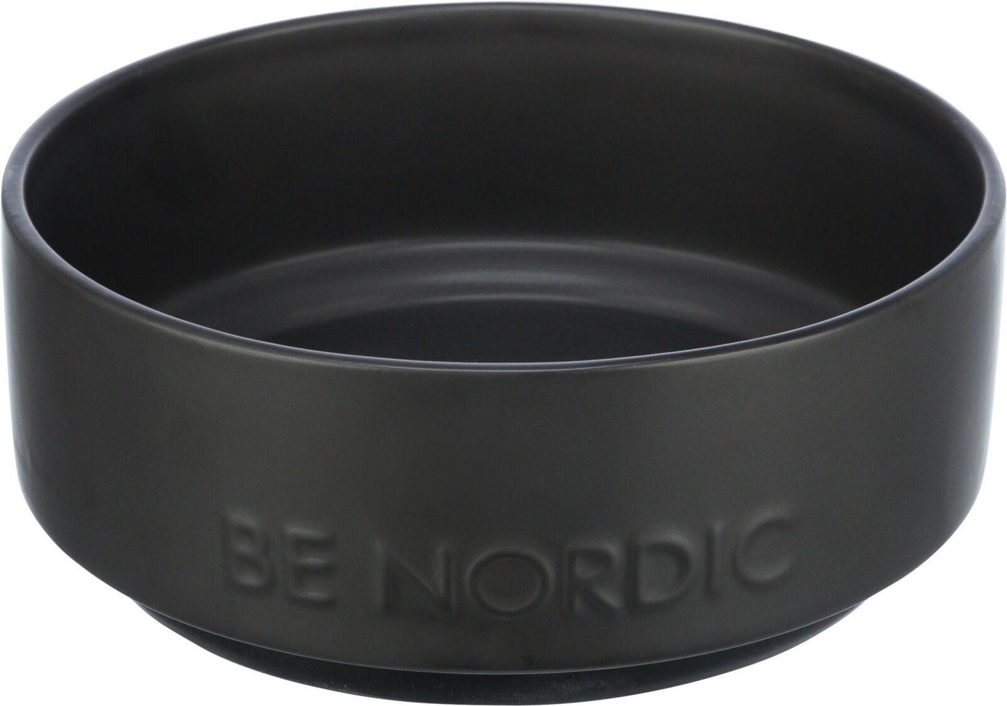 Trixie BE NORDIC bowl, ceramic/rubber, 1.2 l/x· 18 cm, black.