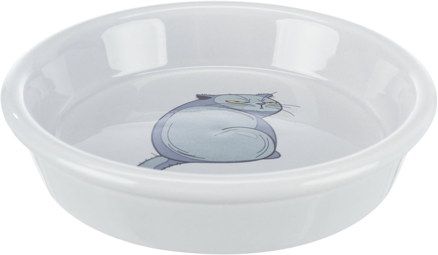 Trixie Bowl with motif, ceramic, 0.25 l/Ç÷ 13 cm, grey