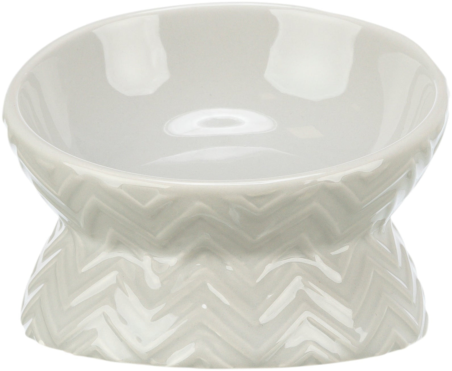 Trixie Bowl, elevated, ceramic, 0.15 l/diam. 13 cm, light taupe